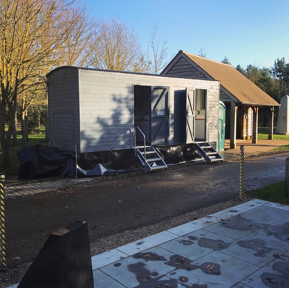 Luxury trailer out on its first hire